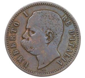 2 чентезимо 1897 года Италия — Фото №2