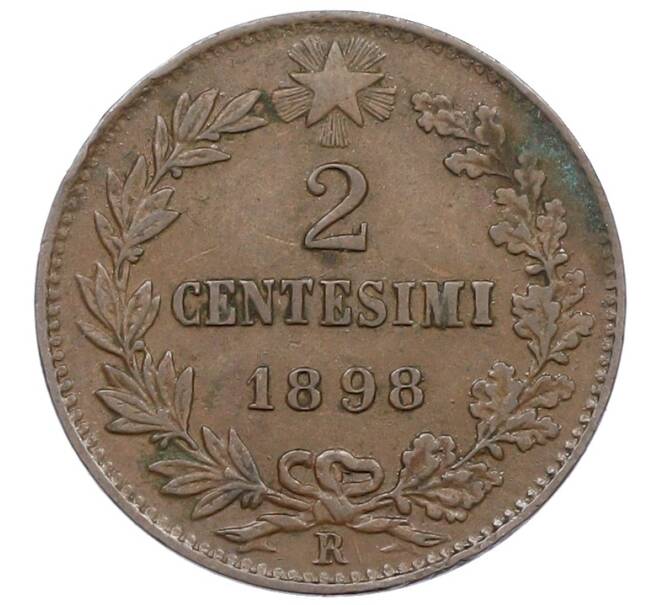 Монета 2 чентезимо 1898 года Италия (Артикул: M2-90793) — Фото №1