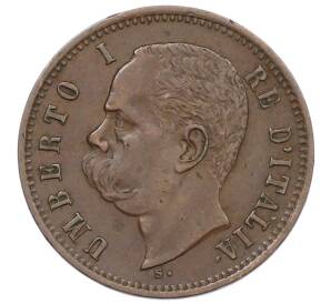 2 чентезимо 1898 года Италия — Фото №2