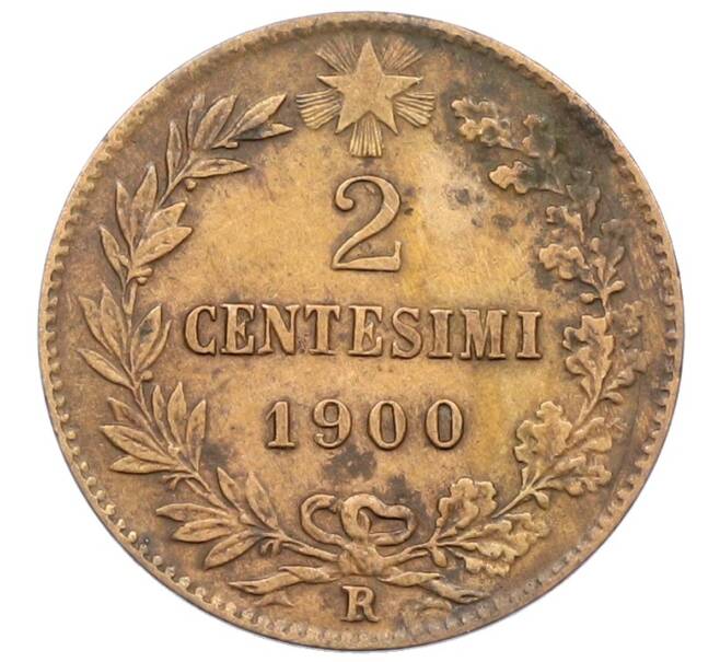 Монета 2 чентезимо 1900 года Италия (Артикул: M2-90800) — Фото №1