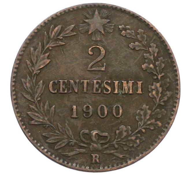 Монета 2 чентезимо 1900 года Италия (Артикул: M2-90801) — Фото №1