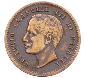 2 чентезимо 1908 года Италия — Фото №2