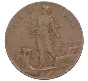 2 чентезимо 1915 года Италия — Фото №1