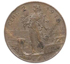 2 чентезимо 1916 года Италия — Фото №1