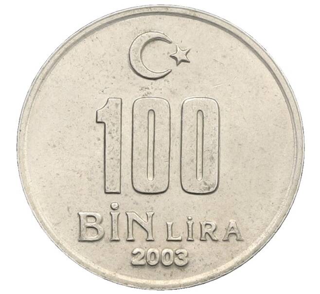 Монета 100000 лир 2003 года Турция (Артикул: K12-71556) — Фото №1