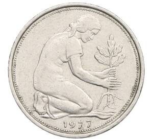 50 пфеннигов 1977 года J Западная Германия (ФРГ) — Фото №1