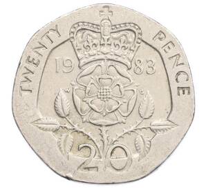 20 пенсов 1983 года Великобритания — Фото №1