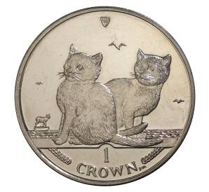 1 крона 2003 года Остров Мэн — Балийская кошка — Фото №1