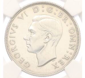 2 шиллинга 1937 года Великобритания — в слабе NGC (PF 64) — Фото №2