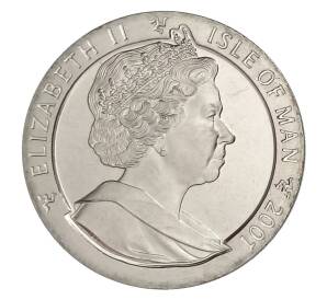 1 крона 2001 года Остров Мэн — Год змеи — Фото №2