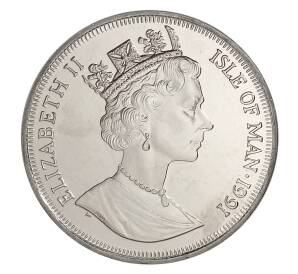 1 крона 1991 года Остров Мэн — Норвежская лесная кошка — Фото №2