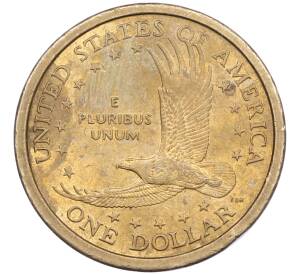 1 доллар 2001 года P США Сакагавея «Парящий орел» — Фото №2