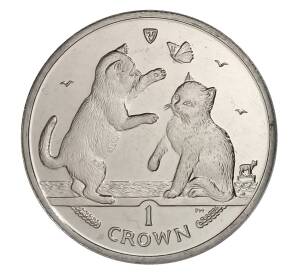1 крона 2004 года Остров Мэн — Тонкинская кошка — Фото №1