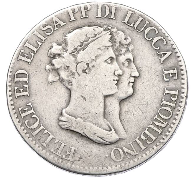Монета 5 франков 1807 года Лукка и Пьомбиньо (Артикул: K6-0703) — Фото №1