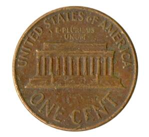 1 цент 1963 года США — Фото №2