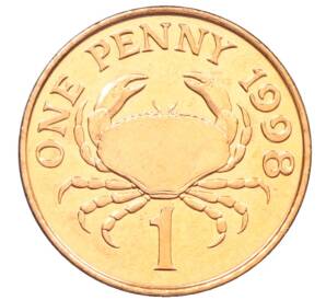 1 пенни 1998 года Гернси — Фото №1