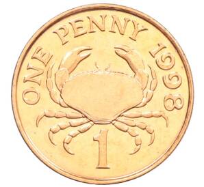 1 пенни 1998 года Гернси — Фото №1