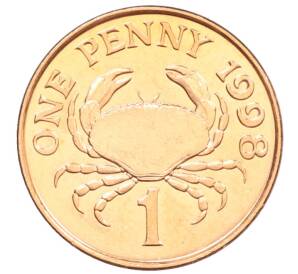 1 пенни 1998 года Гернси — Фото №1
