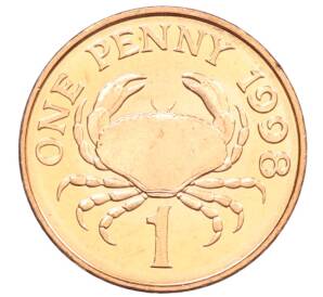 1 пенни 1998 года Гернси — Фото №1