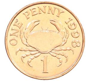 1 пенни 1998 года Гернси — Фото №1