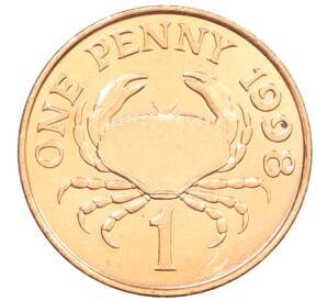 1 пенни 1998 года Гернси — Фото №1