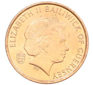 1 пенни 1998 года Гернси — Фото №2