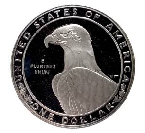 1 доллар 1983 года S США «XXIII летние Олимпийские Игры в Лос-Анджелесе — Дискобол» — Фото №2