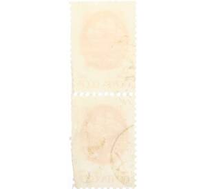 Сцепка из 2 марок 2 копейки 1991 года «Стандартный выпуск — Средства доставки почты XIX века» — Фото №2