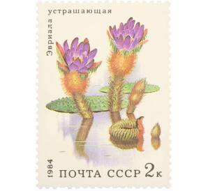 Почтовая марка 2 копейки 1984 года «Водные растения — Устрашающая эвриала» — Фото №1