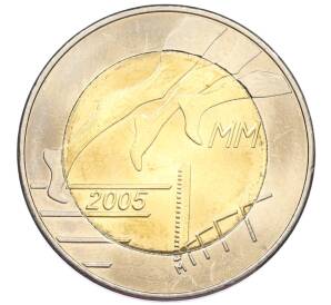 5 евро 2005 года Финляндия «X чемпионат мира по лёгкой атлетике» — Фото №1