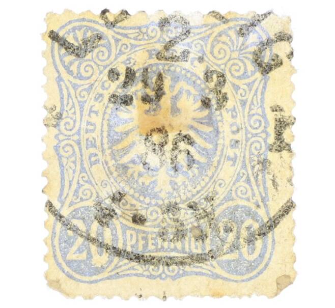 Почтовая марка 20 пфеннигов 1880 года Германия (Артикул: P2-0616) — Фото №1