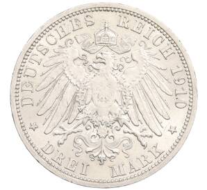 3 марки 1910 года Германия (Любек) — Фото №2