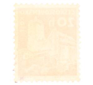 Почтовая марка 20 геллеров 1960 года Чехословакия «Замок Кост» — Фото №2