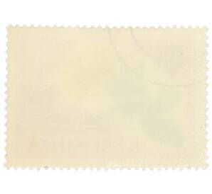 Почтовая марка 35 бани 1959 года Румыния «Столетие ботанического сада Бухареста — Опунция обыкновенная (Opuntla vulgaris)»