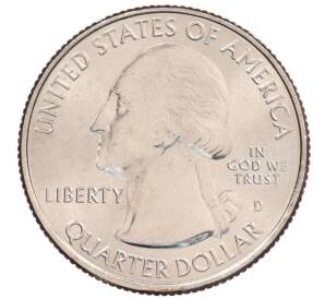 1/4 доллара (25 центов) 2017 года D США «Национальные парки — №38 Водные пути Озарк» — Фото №2