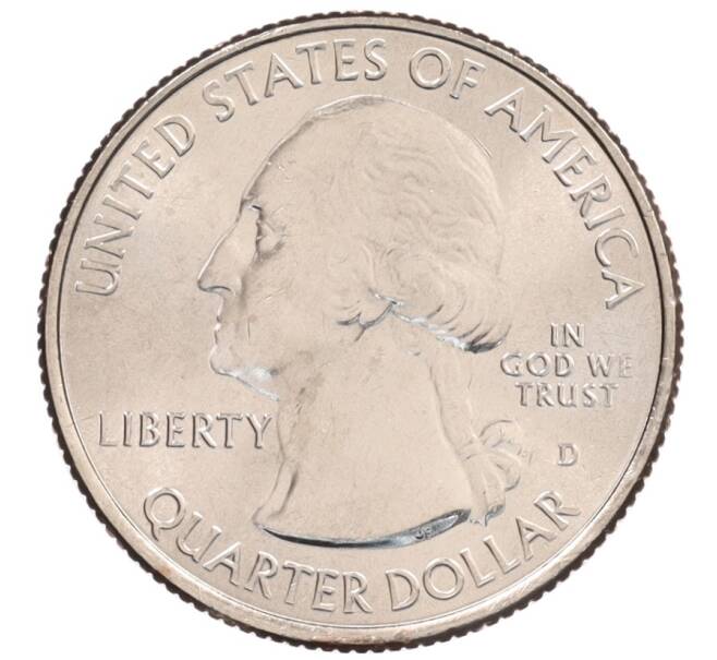 Монета 1/4 доллара (25 центов) 2017 года D США «Национальные парки — №38 Водные пути Озарк» (Артикул: M2-5733) — Фото №2
