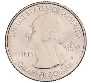 1/4 доллара (25 центов) 2017 года D США «Национальные парки — №39 Национальный монумент острова Эллис» — Фото №2