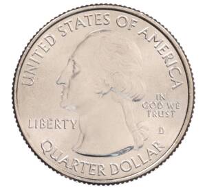 1/4 доллара (25 центов) 2017 года D США «Национальные парки — №40 Национальный исторический парк имени Джорджа Р. Кларка» — Фото №2