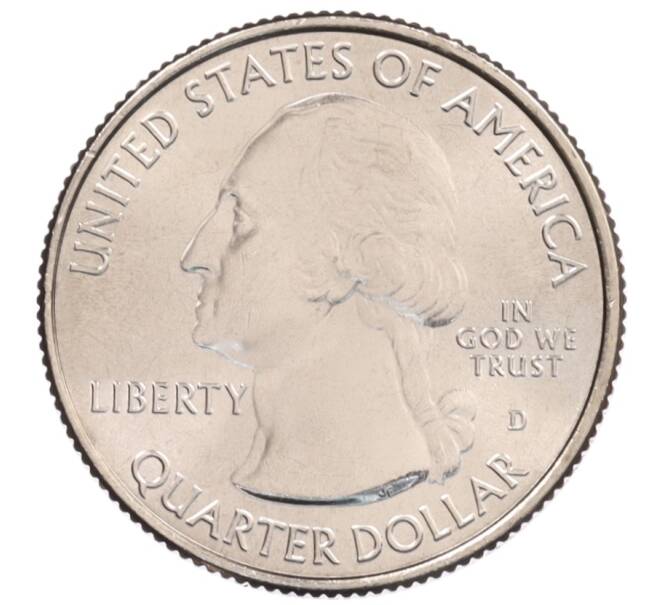 Монета 1/4 доллара (25 центов) 2017 года D США «Национальные парки — №40 Национальный исторический парк имени Джорджа Р. Кларка» (Артикул: M2-6830) — Фото №2