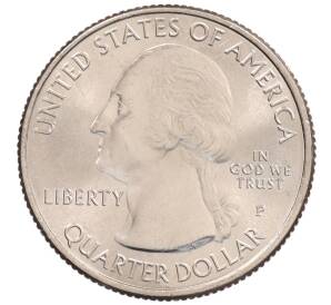 1/4 доллара (25 центов) 2018 года Р США «Национальные парки — №41 Национальное побережье живописных камней» — Фото №2