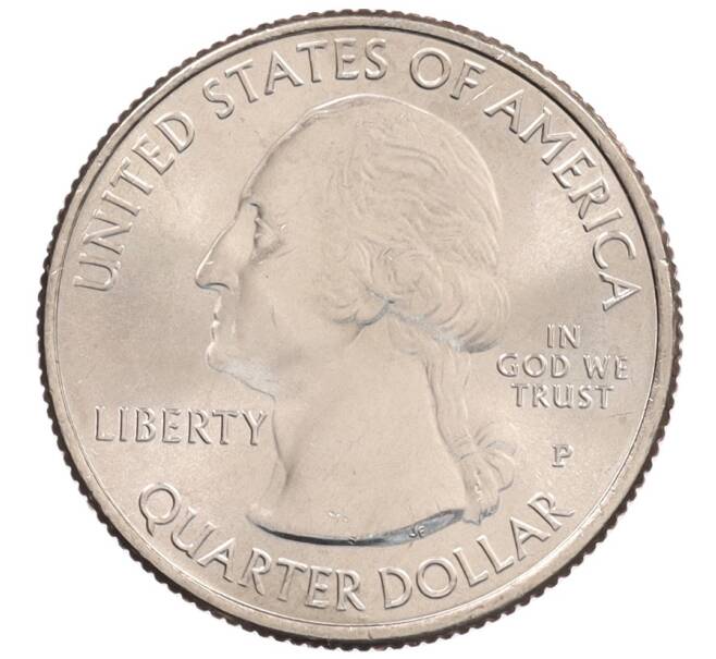 Монета 1/4 доллара (25 центов) 2018 года Р США «Национальные парки — №41 Национальное побережье живописных камней» (Артикул: M2-7127) — Фото №2