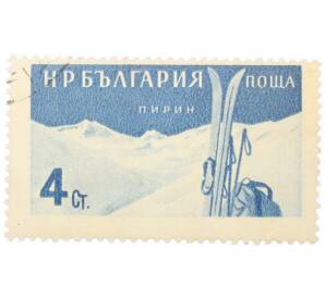 Почтовая марка 4 стотинки 1958 года Болгария «Болгарские объекты и места для отдыха — Пирин»