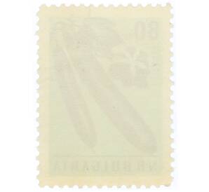 Почтовая марка 80 стотинок 1958 года Болгария «Огурец (Cucumis sativus)» — Фото №2