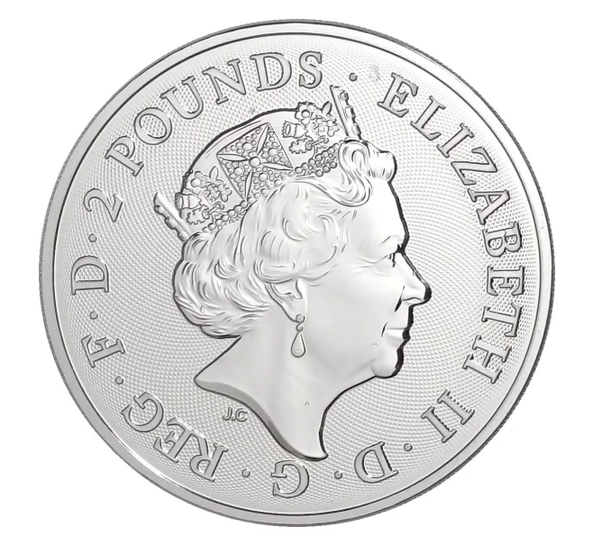 Монета 2 фунта 2020 года Великобритания — Год крысы (Артикул M2-33374)