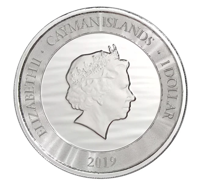 Монета 1 доллар 2019 года Каймановы Острова — Марлин (Артикул M2-33377)
