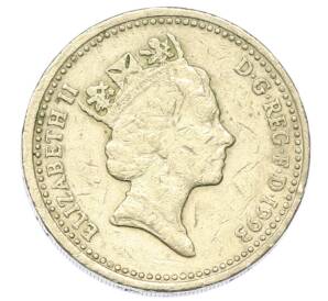 1 фунт 1993 года Великобритания — Фото №2