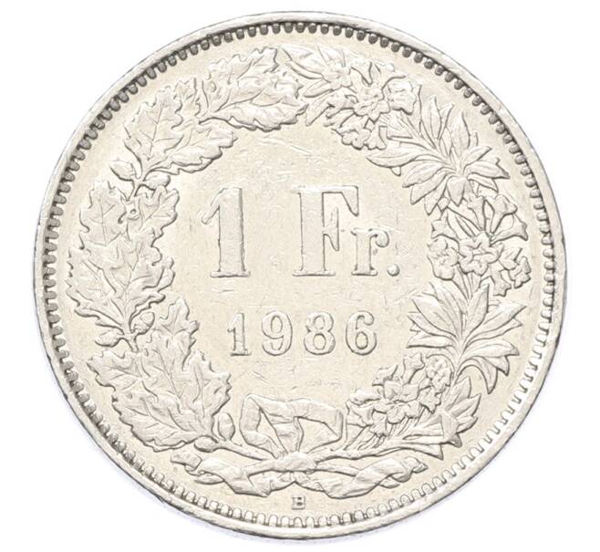 Монета 1 франк 1986 года Швейцария (Артикул: T11-27571) — Фото №1