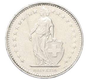 1 франк 1986 года Швейцария — Фото №2