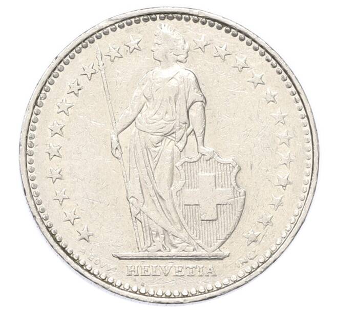 Монета 1 франк 1986 года Швейцария (Артикул: T11-27571) — Фото №2