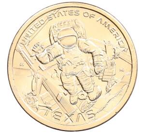 1 доллар 2025 года (P) США «Американские инновации — Космический центр имени Линдона Джонсона» — Фото №1